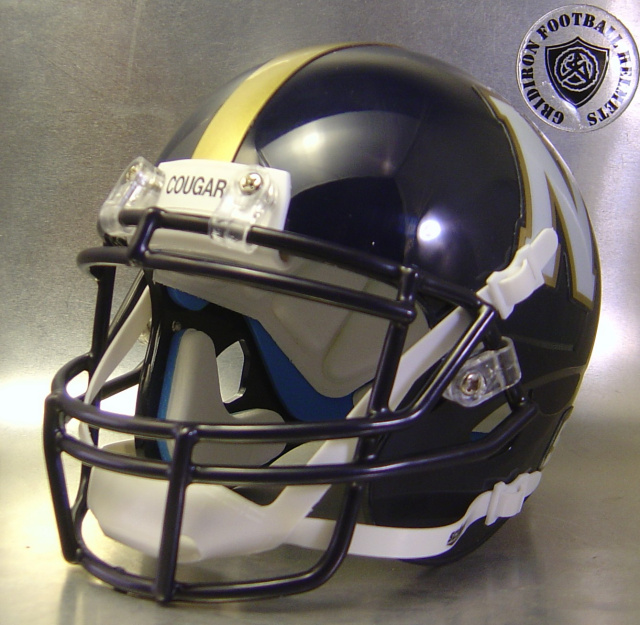 Newnan Cougars HS Throwback Helmet with Gold Stripe (GA)